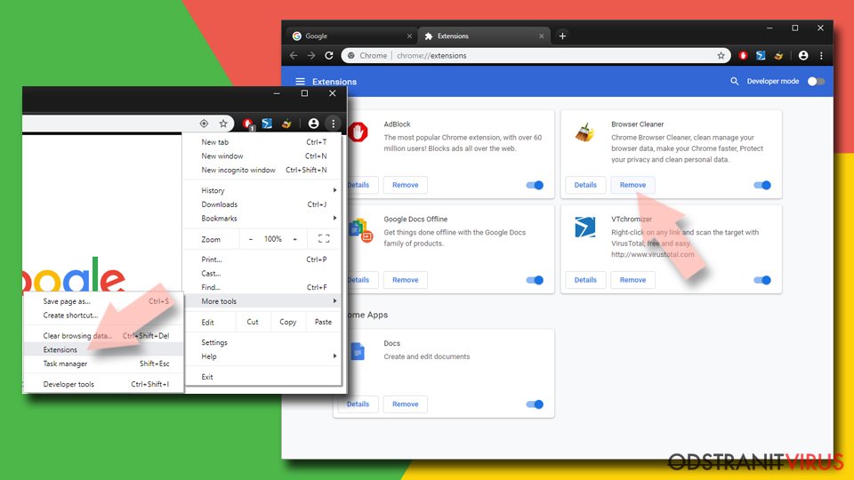 Obnovení prohlížeče Google Chrome