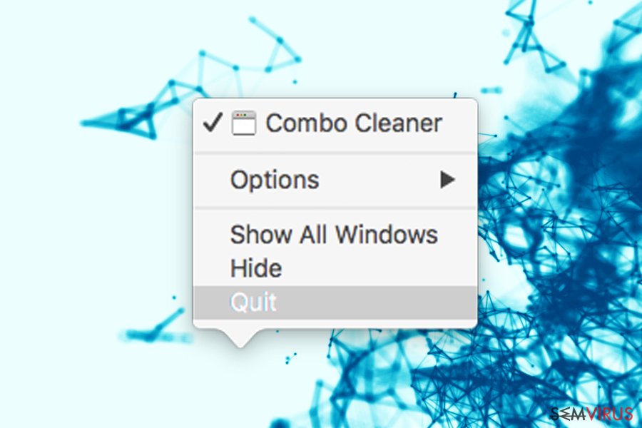 reinstall combo cleaner