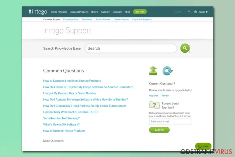 Intego tech support