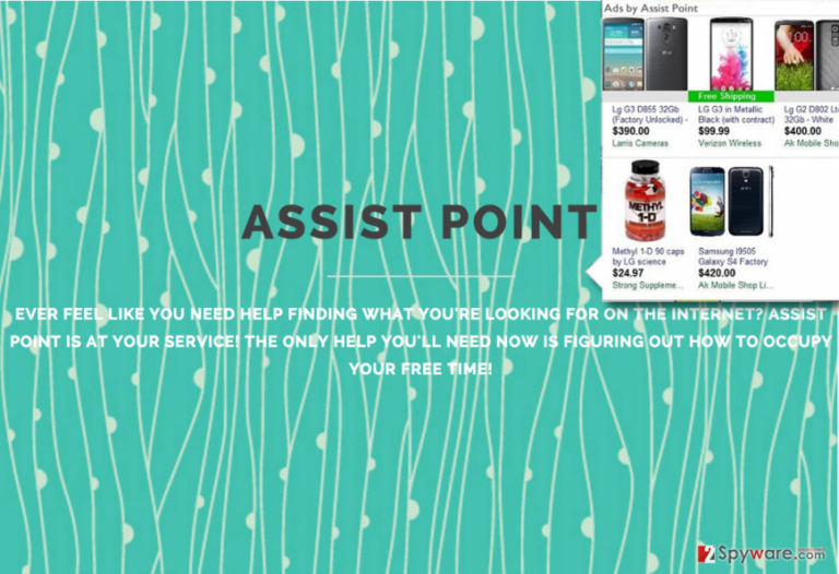 Ads by Assist Point example and the official website of Assist Point PUP