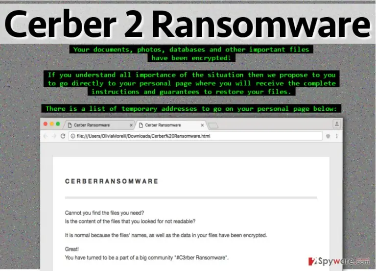 Cerber 2.0 ransomware virus