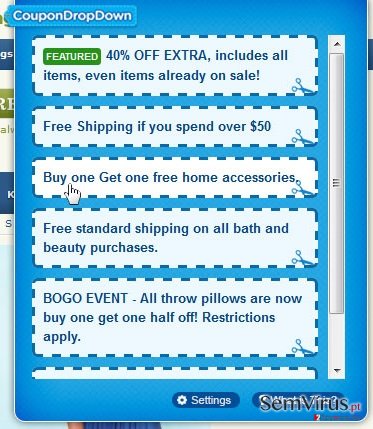 obrázek pro Coupon Drop Down obrázek pro Coupon Drop Down