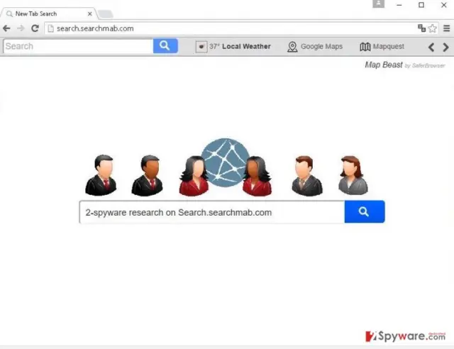 The picture showing Search.searchmab.com virus